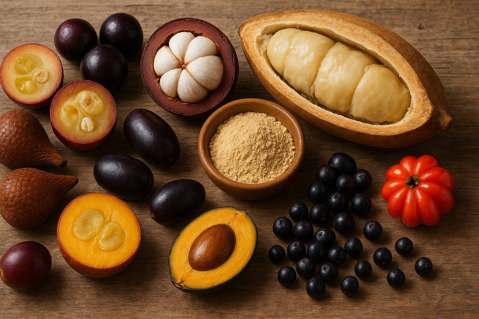 Frutas exóticas con alto valor antioxidante poco utilizadas