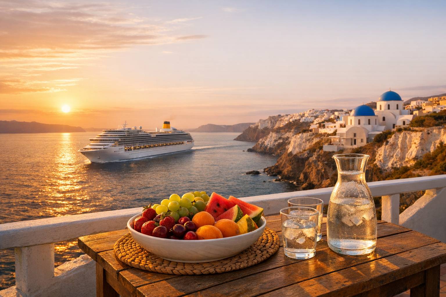 Las 5 mejores rutas en crucero por el Mediterráneo y cómo cuidarte con buena nutrición a bordo