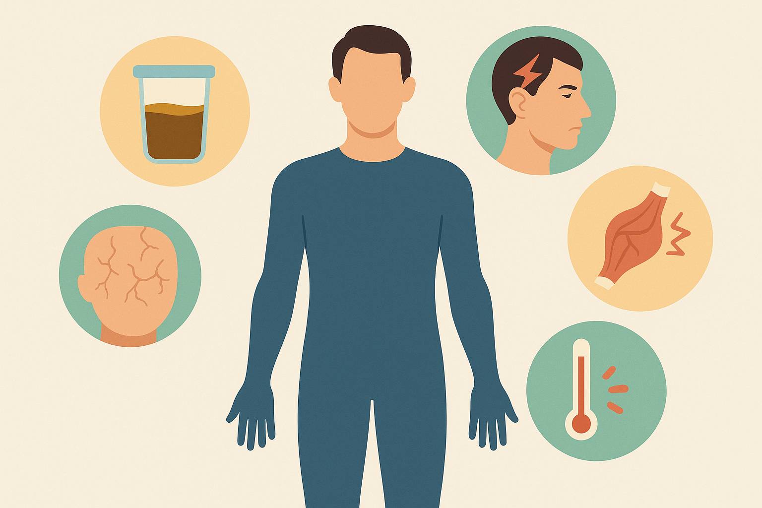 Síntomas de mala hidratación que no están relacionados con la sed